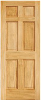 Solid Pine Colonist Door