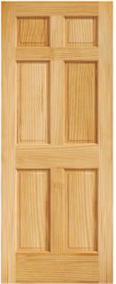 Solid Pine Colonist Door (18"x80")