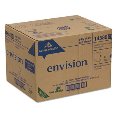 Envision Toilet Tissue (One Ply) (1,210 Sheet) (80 Roll)