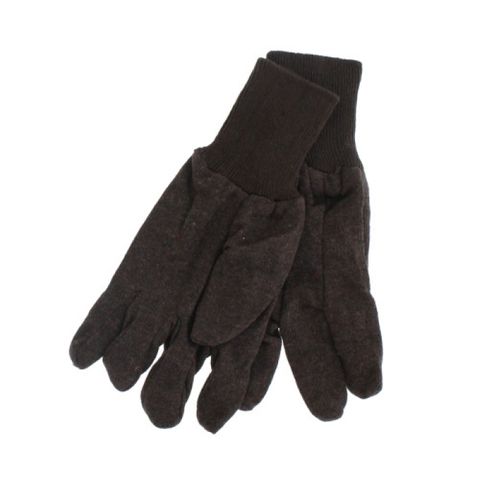 Cotton Jersey Work Glove (Brown)