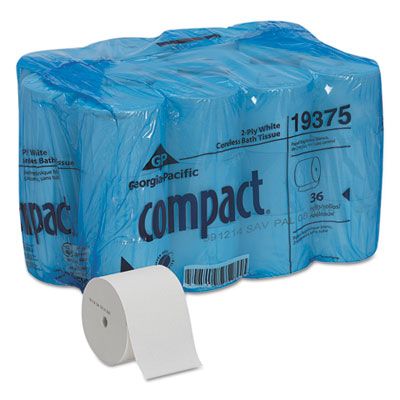 Compact Coreless Bathroom Tissue (2 Ply) (36 Case)