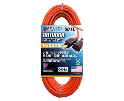 Outdoor Extension Cord (Orange - 16/3) (50')