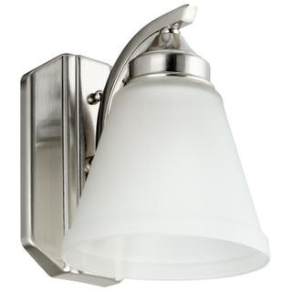 1 Bulb Bell Shaped Vanity Fixture  (Brushed Nickel) (8")