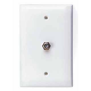 Coax Jack & Plate (White)