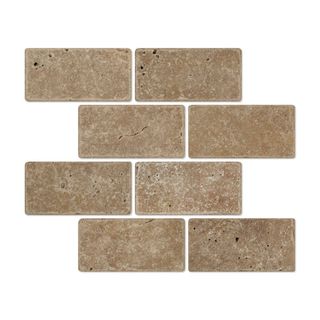 Tumbeled Travertine Noce (3"x6")