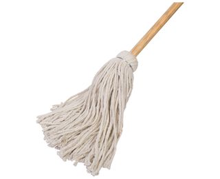 Deck Mop w/ 48" Wooden Handle (16 oz) (Cotton)