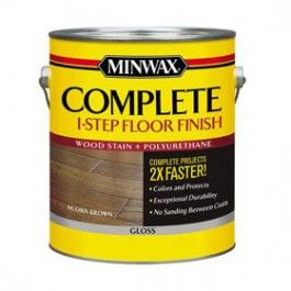 Minwax Stain & Polyurethane, One Step Floor Finish (Gloss) (Acorn Brown)