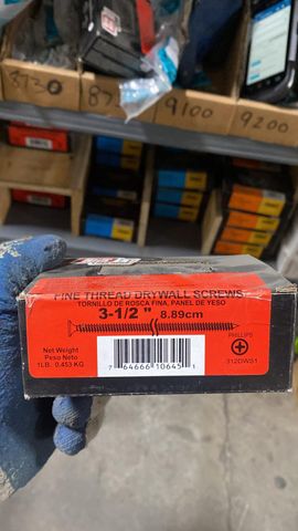 3 1/2 Drywall Screws (Fine Thread) (1 lb)