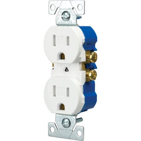 Tamper Resistant Duplex Receptacle (White)