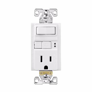 Switch & GFCI Outlet Combo (White)