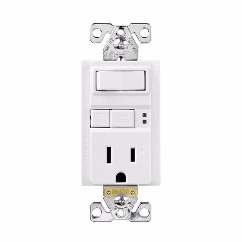 Switch & GFCI Outlet Combo (White)