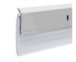 White Finish - Aluminum & Vinyl Door Sweep (2 3/8" x 36")