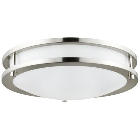 14" Double Band LED Fixture (CCT) (Brushed Nickel)