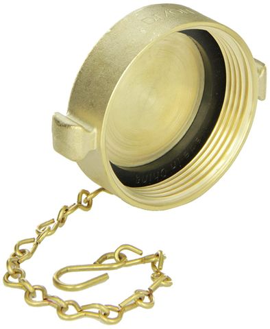 Cap with Chain and Rocker Lug, 2-1/2" NST (NH) Thread