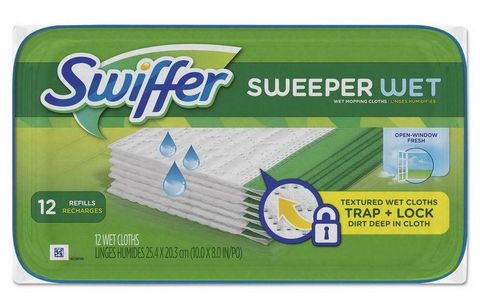 Swiffer Wet Refill Cloths, Open Window Fresh (144 Case)