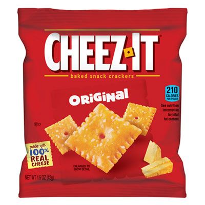 Cheez-It Crackers, Original (1.5 Oz Single-Serving Snack Bags) (8 Pack)