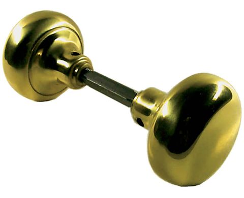 2600 Brass Door Knob w/ Spindle (2-1/4") (Pair)