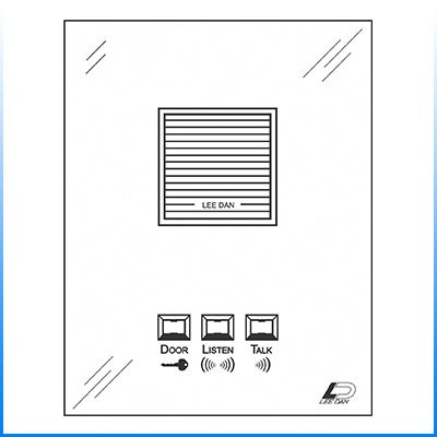 Oversized Apartment Intercom Station (4 Wire)