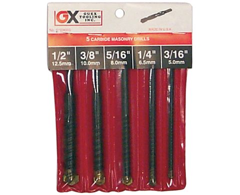 Masonry Drill Bit Black (5 Pc)