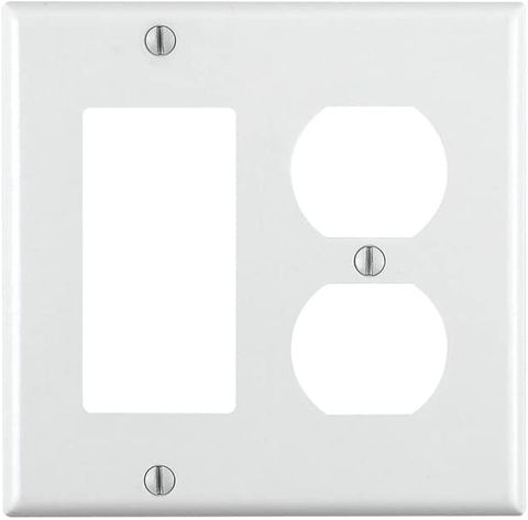 Decora Plate (White) (2 Gang) (1 Decora - 1 Standard)