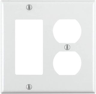 Decora Plate (White) (2 Gang) (1 Decora - 1 Standard)