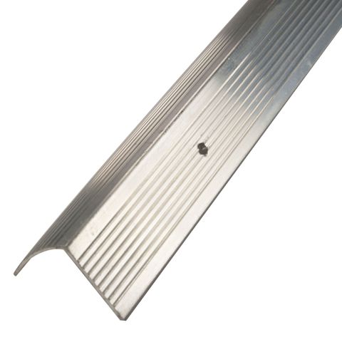 Fluted Stair Edging (1 1/8" x 72") (Satin Silver)