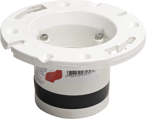 4" Open Toilet Flange Replacement (PVC)