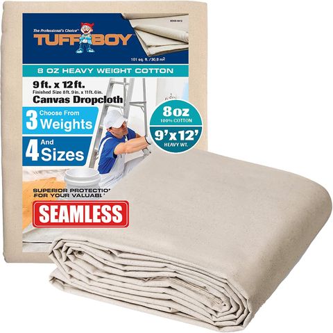 Canvas Drop Cloth (9'x12') (8 oz) (Heavy Duty)