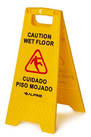 Caution Wet Floor Sign (24") (English/Spanish)