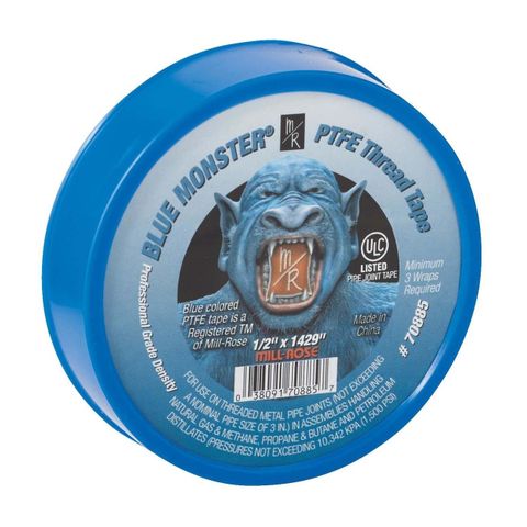 Blue Monster Teflon Tape (1/2" X 1429")