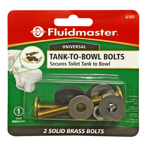 Tank to Bowl Toilet Bolt Set, (Brass Plated) Set, (5/16")