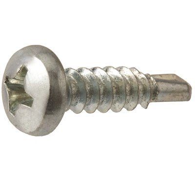 Sheet Metal Screw (Pan Head) (Self Drilling) (100 Pack) (8 x 3/4")