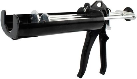 Epoxy Gun Dual Component Applicator, Panel Bond Gun Manual (400 mL/13.5 fl oz) (Obsidian Black)