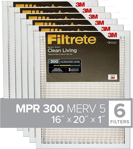 Pleated Air Filter (20"x16"x1") (6 Case)