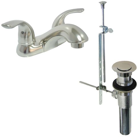 Dominion Two Handle Lavatory Faucet with Pop Up