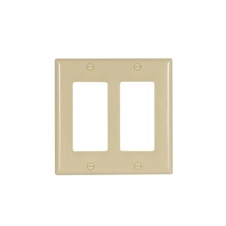 Decora Plate (Ivory) (2 Gang)