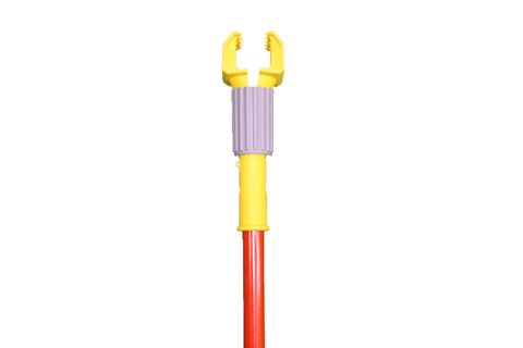 Fiberglass Jaw Mop Stick (Yellow)