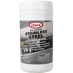 Stainless Steel Wipes (40 Wipes/Tub) (6 Case)