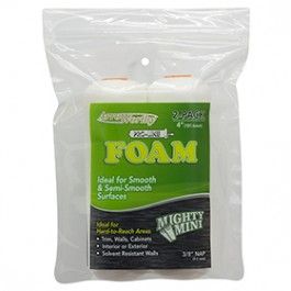 Foam Mini Roller Covers (4" x 3/16") (2 Pack)