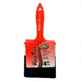 Black Polyester Brush Chemical Resistant Nylon Handle (4")