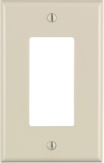 Decora / GFCI Wall Plate (1 Gang) (Plastic) (Ivory)