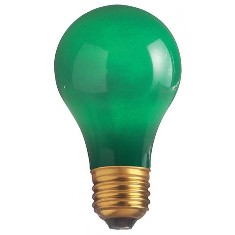 Incandescent Light Bulb (60 Watt) (Ceramic Green)