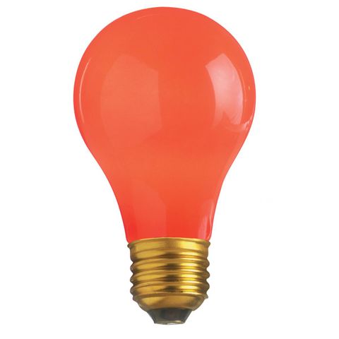 Incandescent Light Bulb (60 Watt) (Ceramic Red)