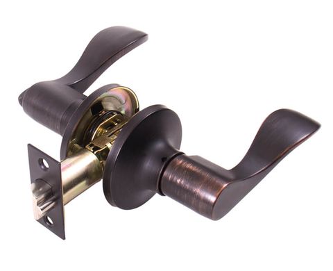 Wave Lever Lockset (Oil Rubbed Bronze) (Passage)