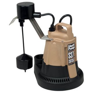 1/3 HP Automatic Sump Pump w/ Piggy-Back Vertical Float Switch (115v) (10 ft Cord)