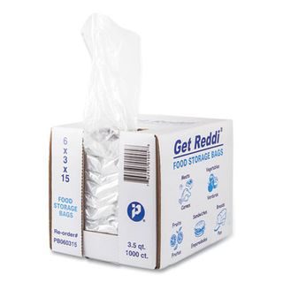 Food Bags (6" x 15") (3.5 Qt) (0.68 Mil) (Clear) (1000/Case)