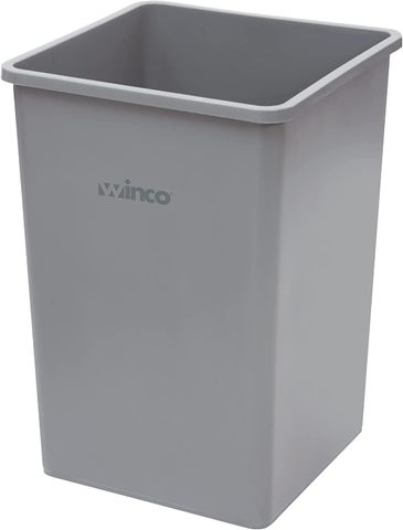 Winco Square Trash Can (35 Gallon) (Gray)