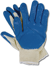 Blue Cotton Gloves (X-Large) (10 Pack)