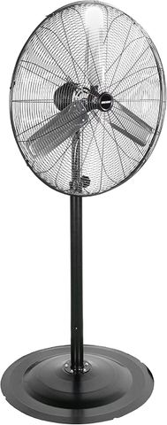Industrial Stand Fan, Oscillating, High Velocity 3 Speed (30")