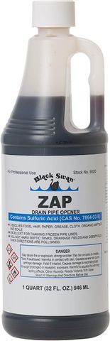 Drain Opener (Quart) (12 Case)  **Sulfuric Acid-For Professional Use**